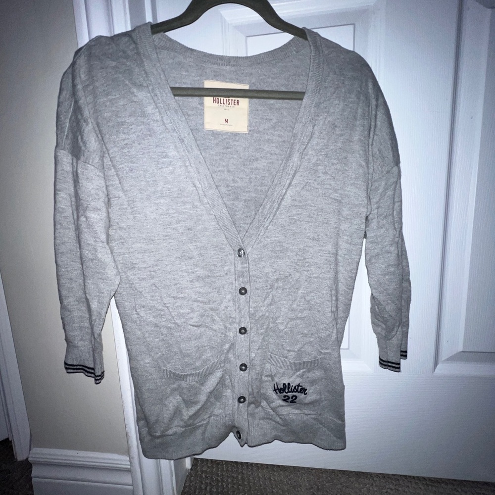 Hollister 3 Quarter Button Up Cardigan